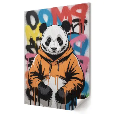 Tisk na plátno Stylová panda v městském stylu