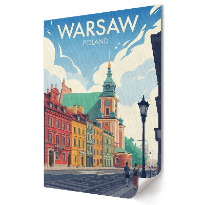 Plakát na zeď Varšava: Barevné městské dobrodružství