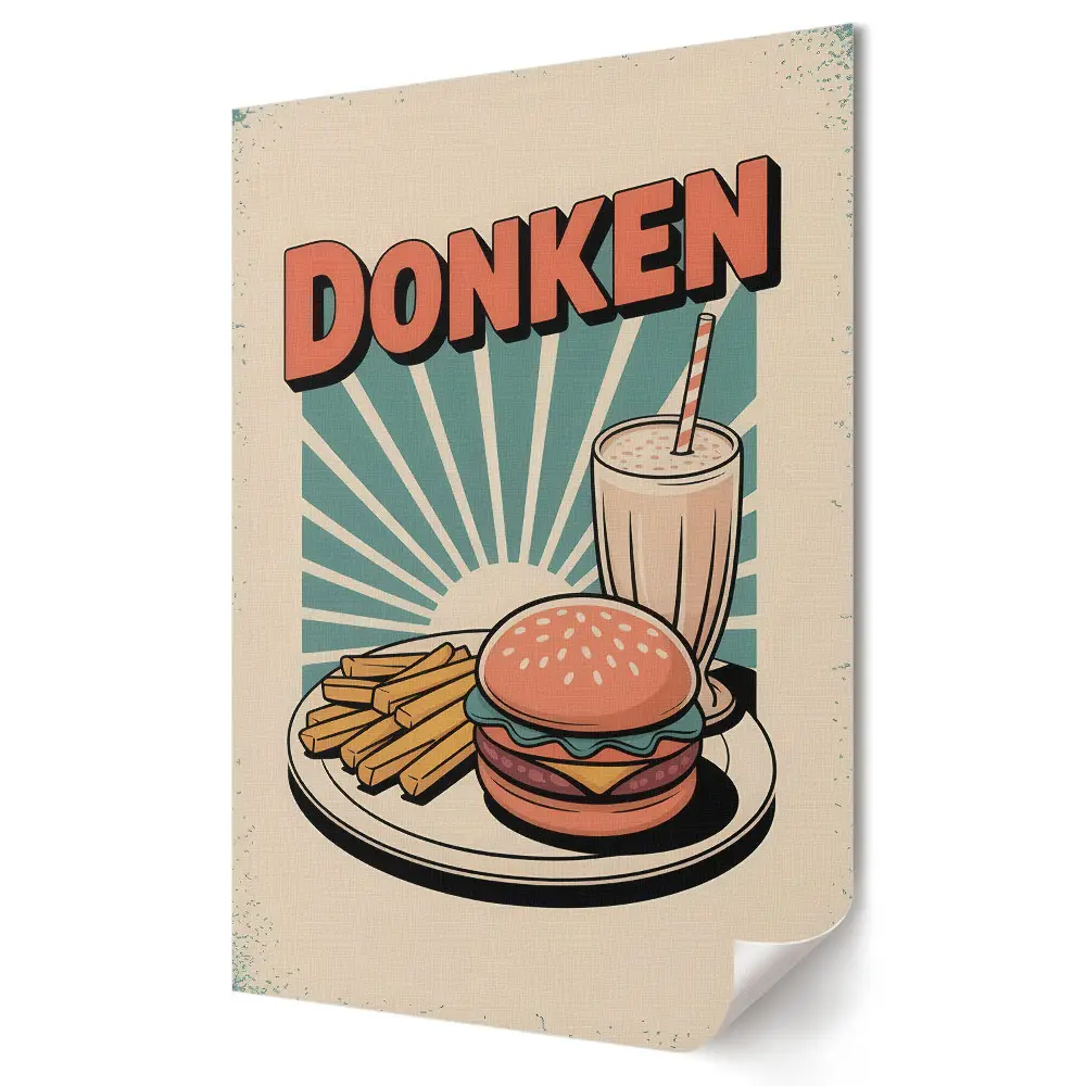 Moderní obraz na plátně Klasické jídlo s retro nádechem