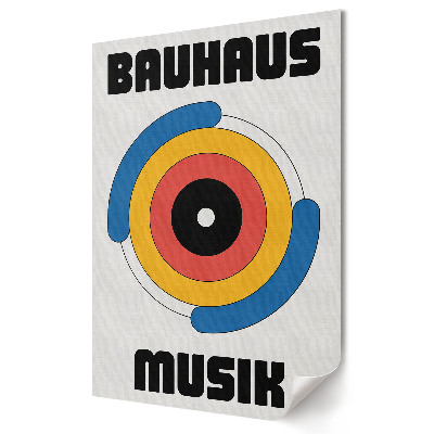 Nástěnná grafika na plátně Barvy a tvary Bauhausu v hudbě