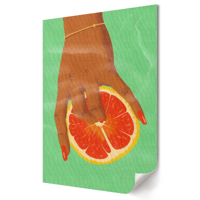 Moderní grafika na plátně Ovocné inspirace v barvě zelené