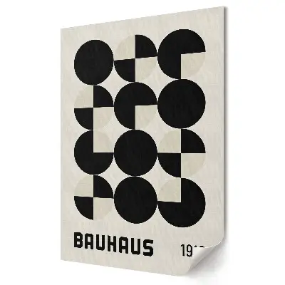 Tisk na plátno s minimalistickým designem ve stylu Bauhaus