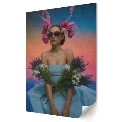 Nástěnná grafika na plátně Květinové inspirace v módě a stylu