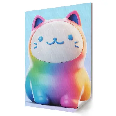 Moderní obraz na plátně Barevné kawaii kotě