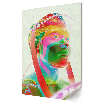 Moderní grafika na plátně Futuristická vize lidské podoby