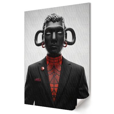 Nástěnná grafika na plátně Futuristická postava v elegantním stylu