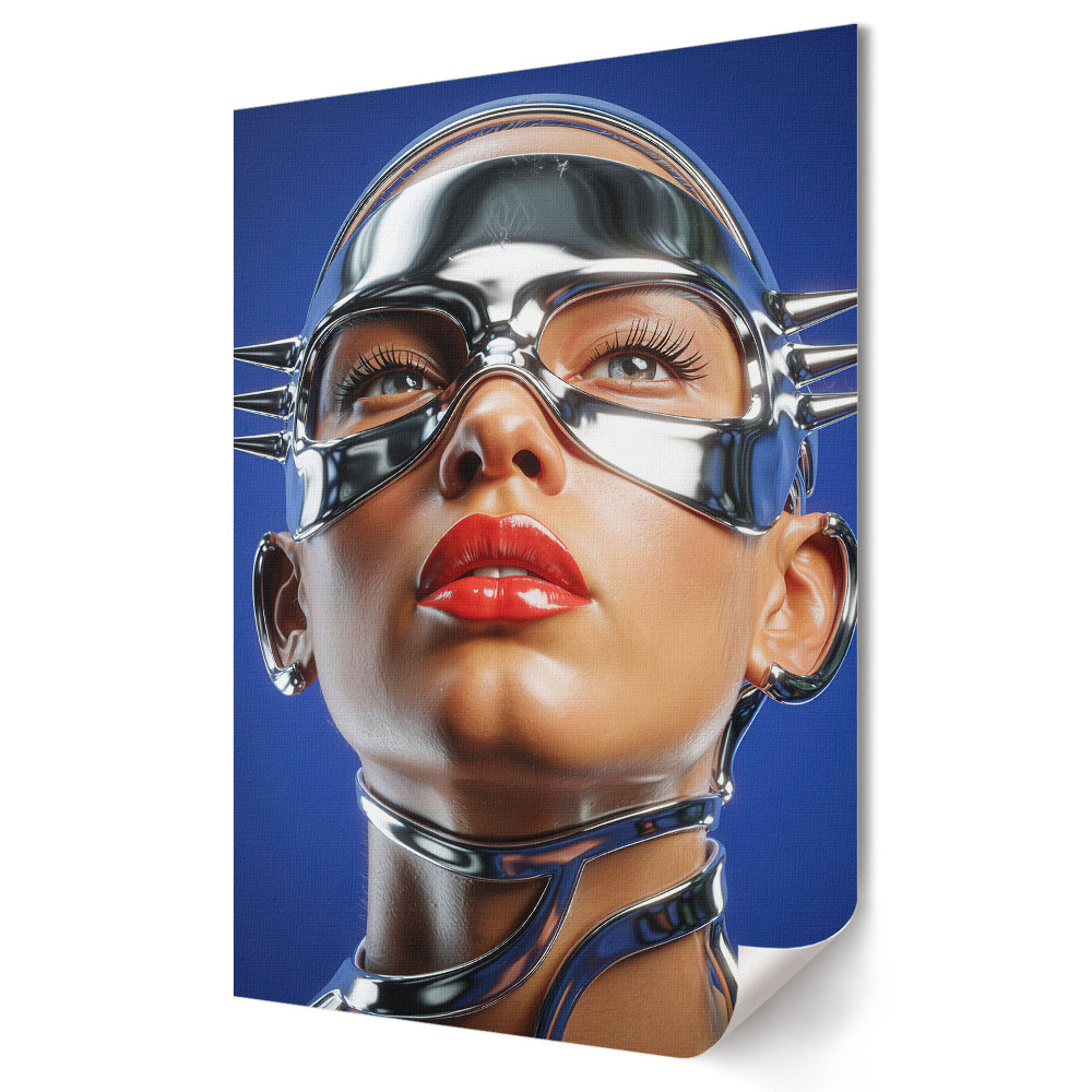 Nástěnná grafika na plátně Futuristická vize moderní ženy