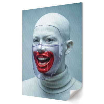 Plakát na zeď Maska emocí v surrealistickém stylu
