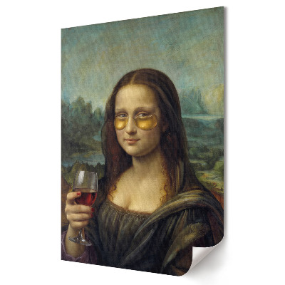 Tisk na plátno Mona Lisa v moderním stylu