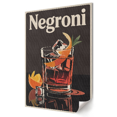 Tisk na plátno Klasický retro koktejl Negroni