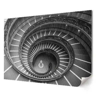 Plakát na zeď Na točitém schodišti v monochromatickém stylu