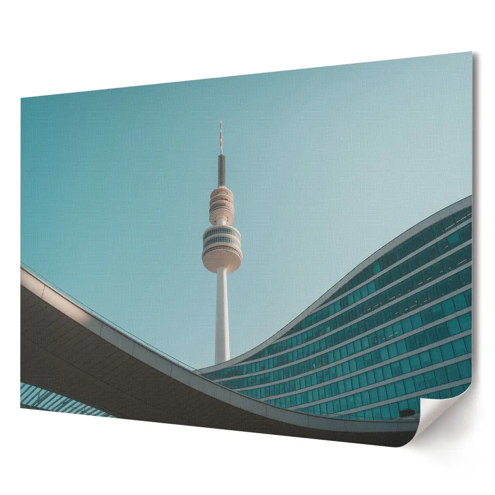 Plakát na zeď Moderní architektura s televizní věží
