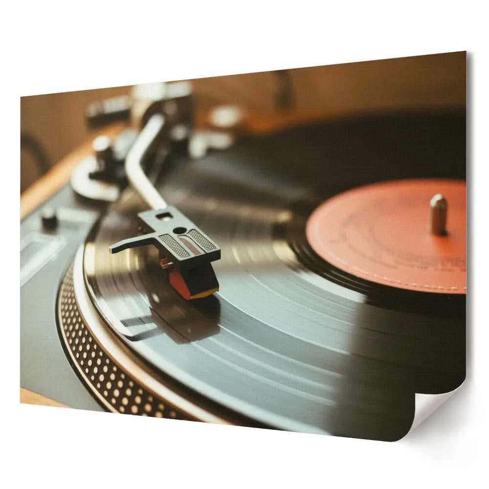 Plakát z vlastní fotografie Vinylová hudba v novém stylu