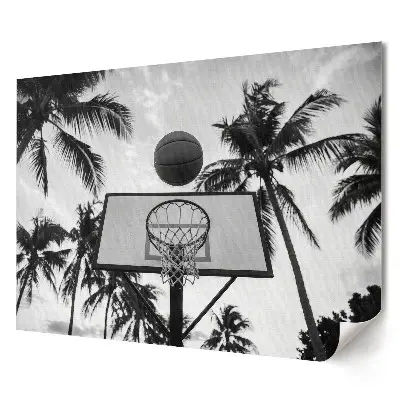 Prémiový nástěnný plakát Basketbal v tropech
