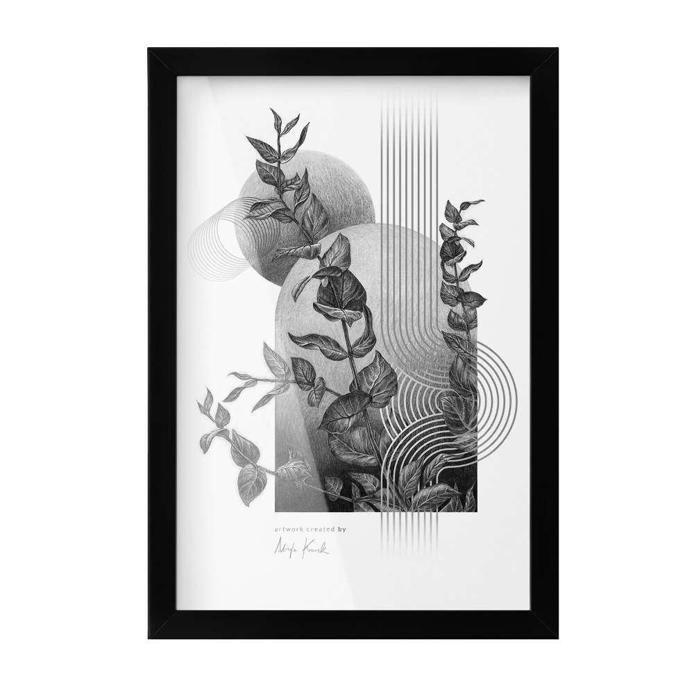 Černý fotorámeček na zeď 20x30 cm