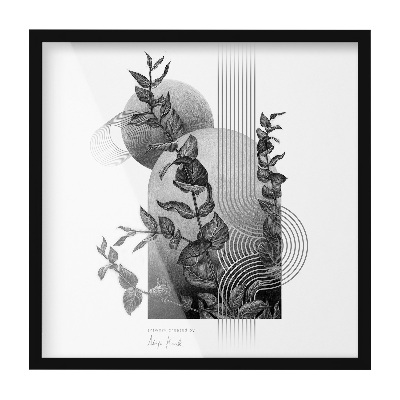 Černý designový fotorámeček 50x50 cm