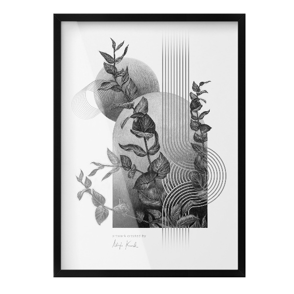 Černý závěsný fotorámeček 50x70 cm