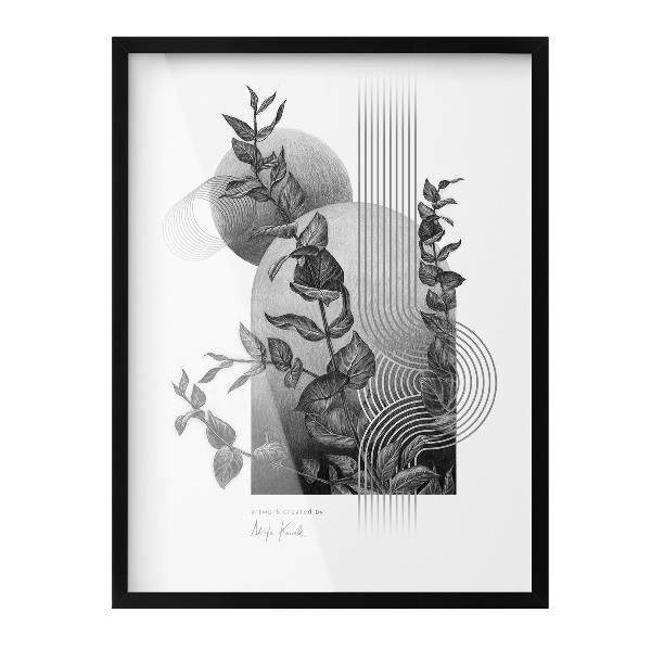 Černý fotorámeček na stěnu 60x80 cm