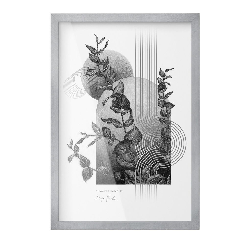 Stříbrný fotorámeček na stěnu 40x60 cm