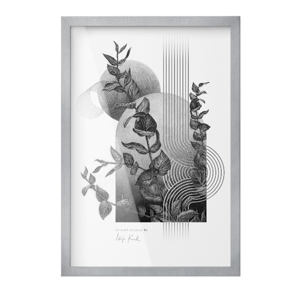 Stříbrný fotorámeček na stěnu 40x60 cm