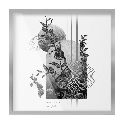 Stříbrný designový fotorámeček 50x50 cm