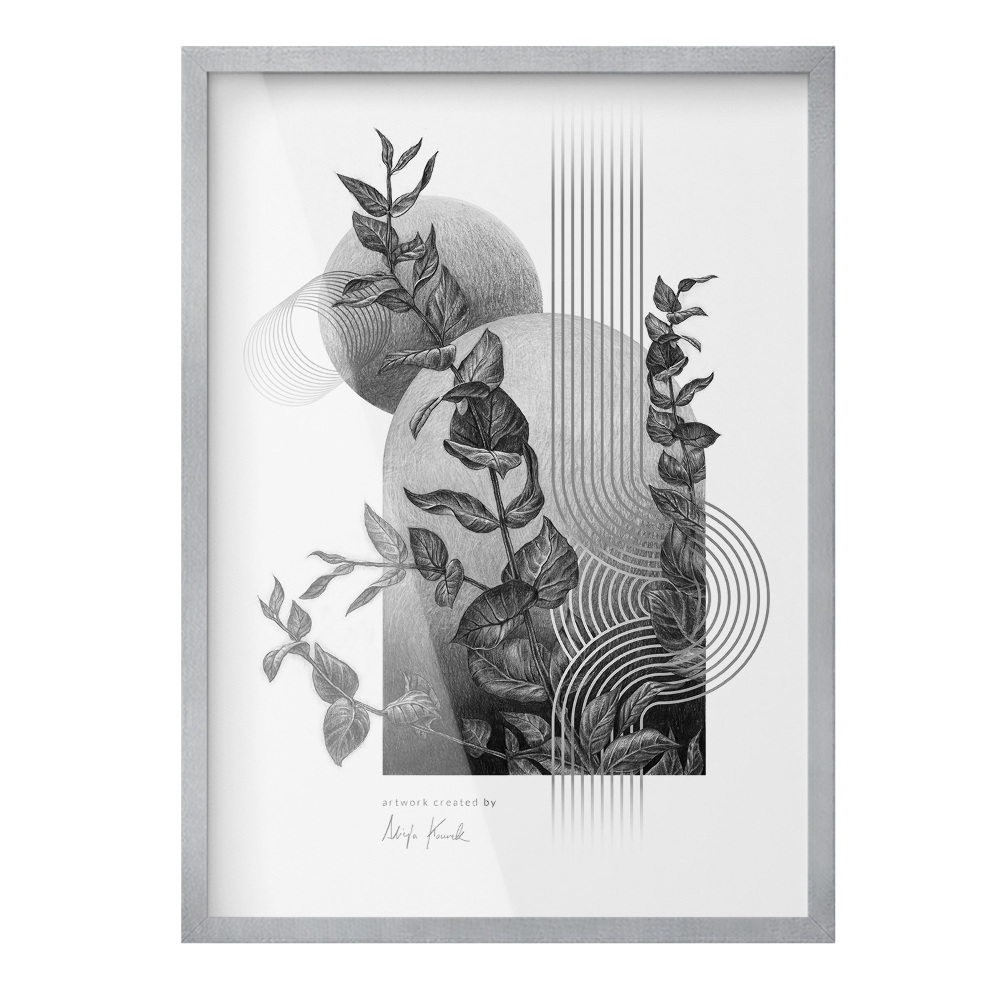 Stříbrný fotorámeček na zeď 50x70 cm