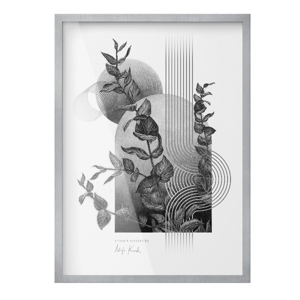 Stříbrný fotorámeček na zeď 50x70 cm