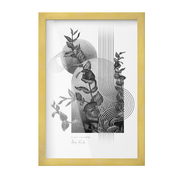 Zlatý fotorámeček na zeď 20x30 cm