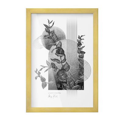 Zlatý fotorámeček na zeď 20x30 cm