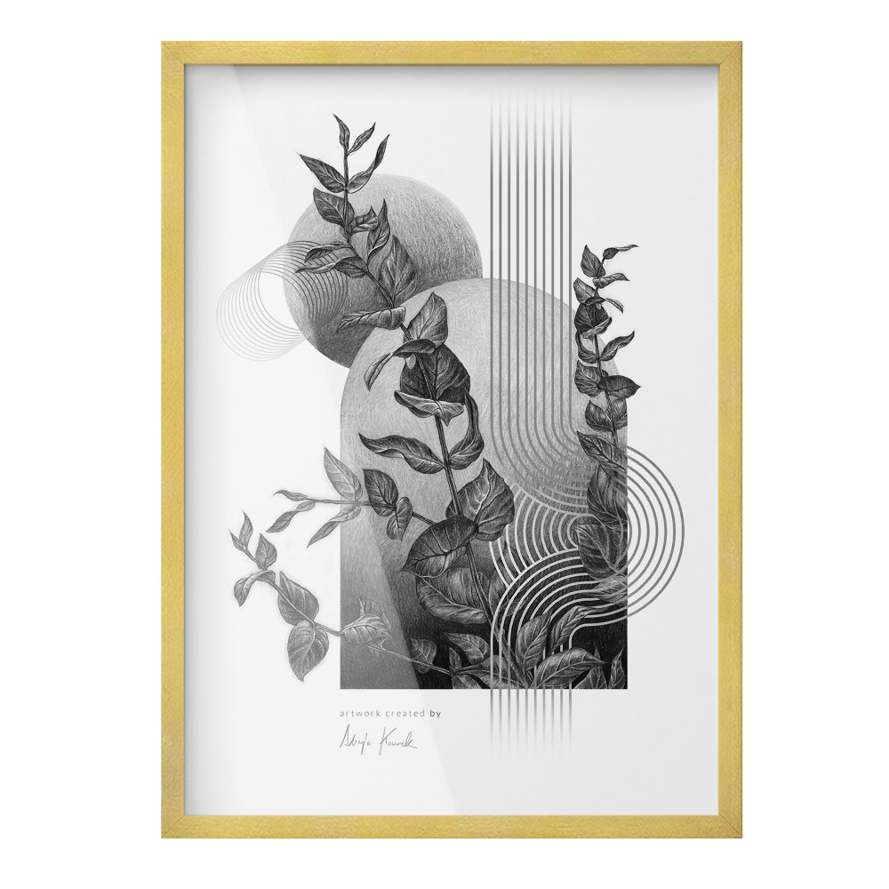 Zlatý fotorámeček 50x70 cm