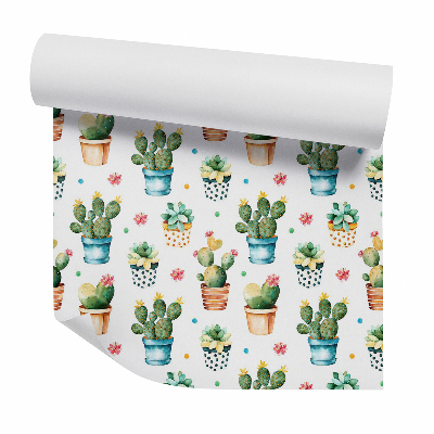 Tapeta na zeď Kaktusy v ozdobných květináčích
