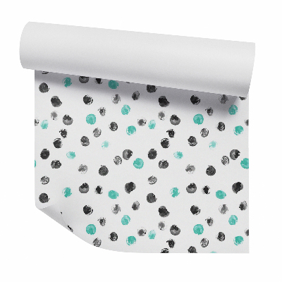 Tapeta na zeď Zeleno-černé pastelové tečky