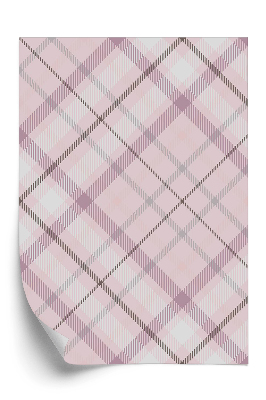 Tapeta na zeď Fialový skotský károvaný vzor