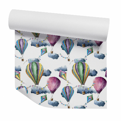 Samolepící tapeta Vintage balónky v mracích