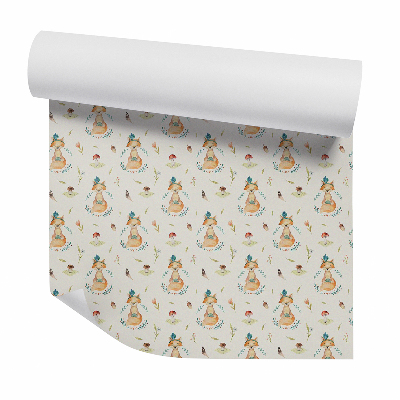 Samolepící tapeta Liška mezi listy v lese