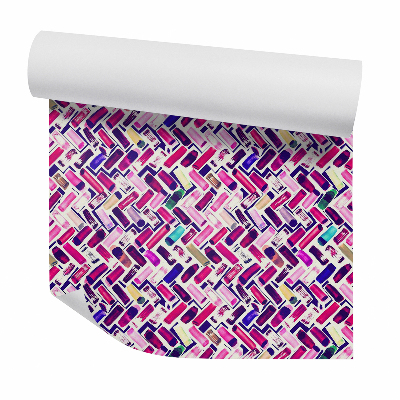 Samolepící tapeta Růžové dekorativní geometrické obrazce