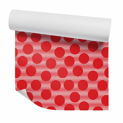 Samolepící tapeta Červené velké tečky
