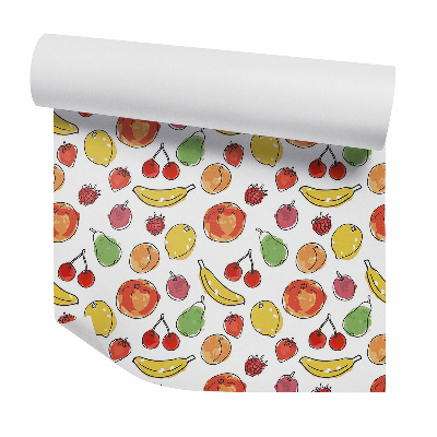 Samolepící tapeta Kresba sezónního ovoce