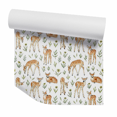 Tapeta Mladý srnec mezi rostlinami