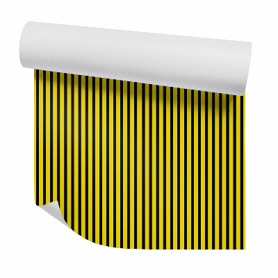 Samolepící tapeta Pruhy žluté vertikální černé pozadí
