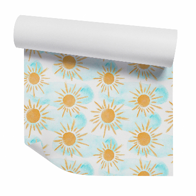 Tapeta na zeď Pastelová kresba slunce a mraků