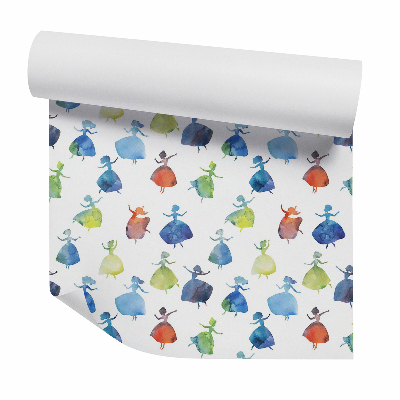 Samolepící tapeta Tančící žena barevné šaty