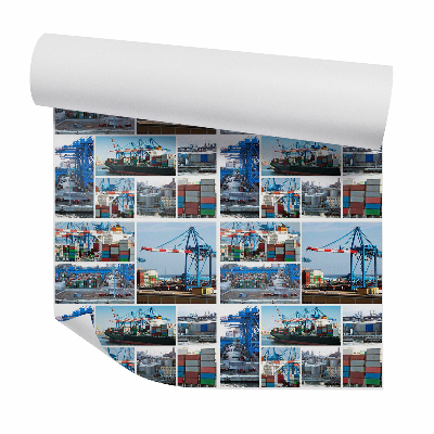 Samolepící tapeta Pohled na dvorek se čtverci