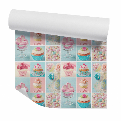 Samolepící tapeta Barevné cukrovinky a koláčky