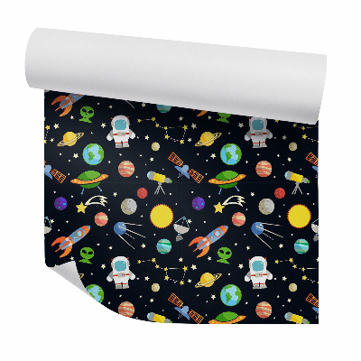 Samolepící tapeta Kosmický astronaut a planety