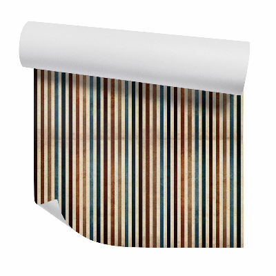 Samolepící tapeta Svislé barevné pruhy ve vintage stylu