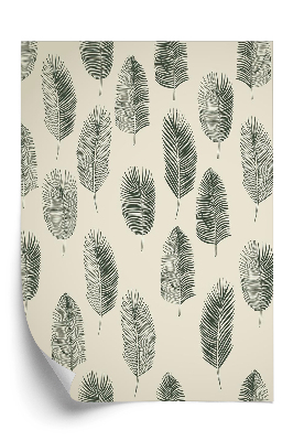Tapeta Sada ručně kreslených palmových listů