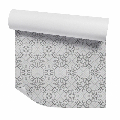 Tapeta Šedé ozdobné vzorované dlaždice