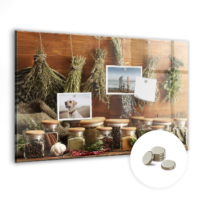 Magnetická tabule Koření a bylinky