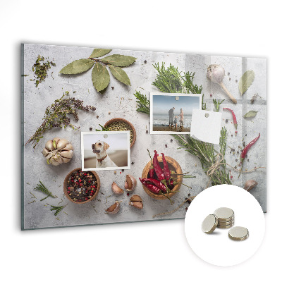 Nástěnka magnetická Kuchyňské koření